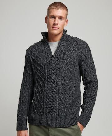Superdry Sweater 'Jacob' in Grey: front