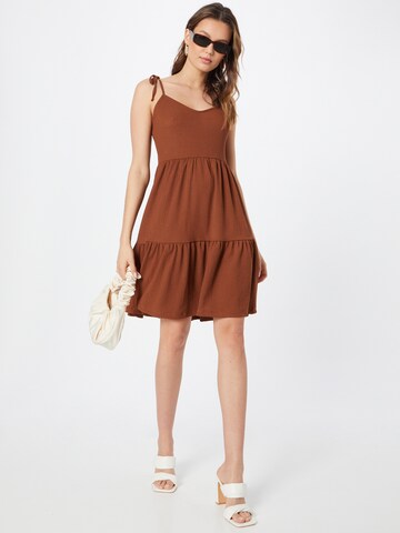 TOM TAILOR DENIM Summer Dress in Brown