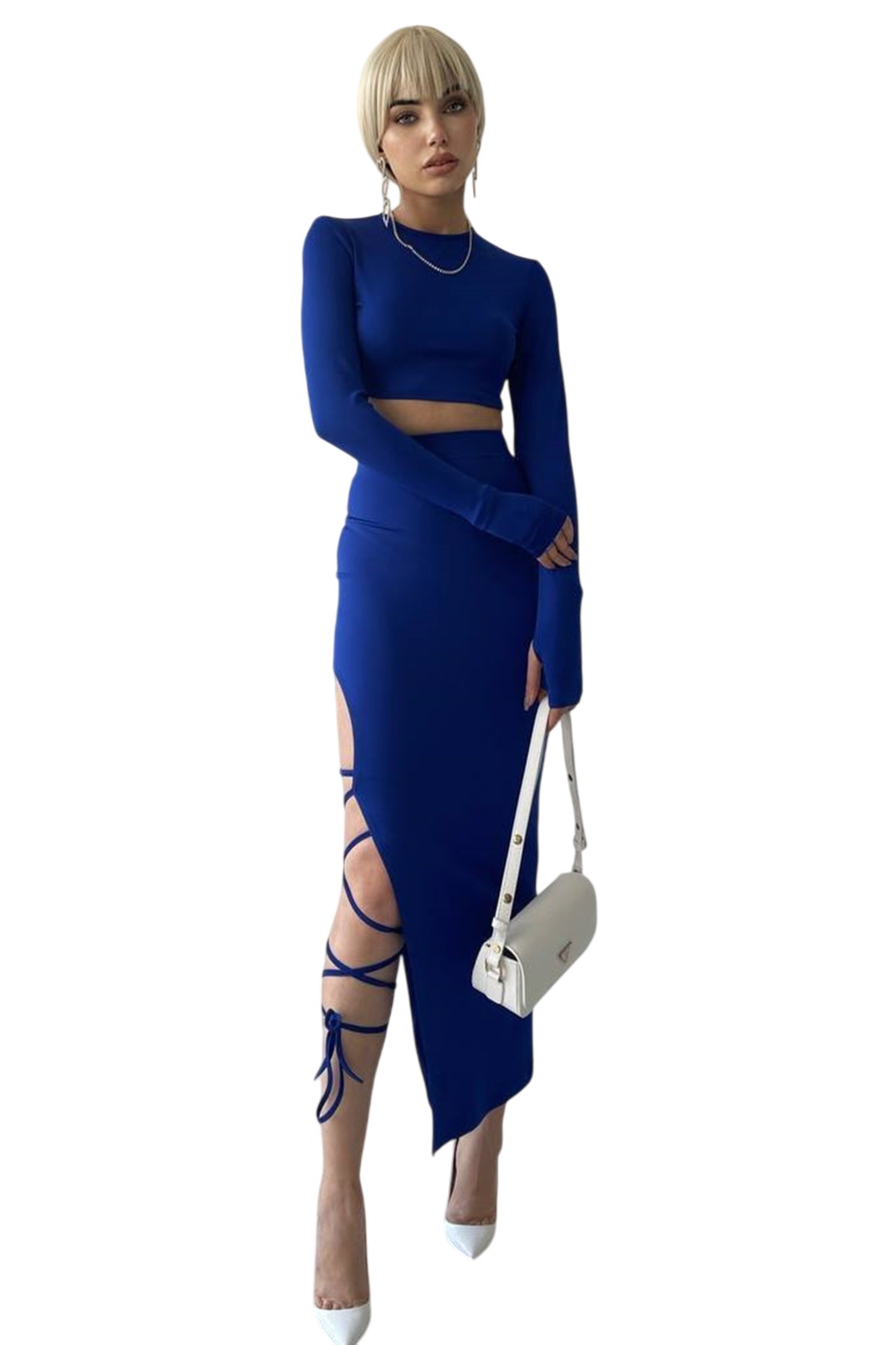 WOMAN VISION Suit in Blue: front