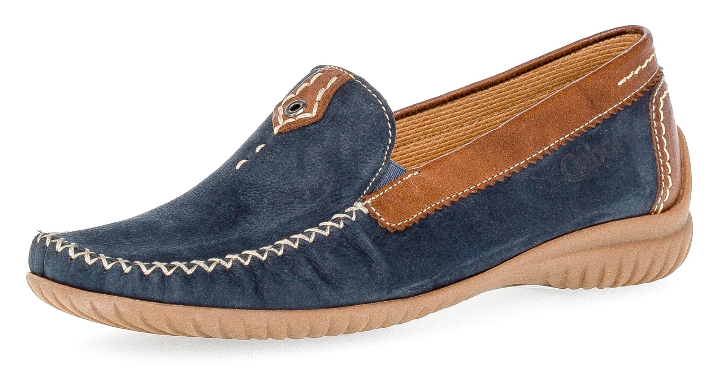 GABOR Mokassin in Blau: Vorderseite