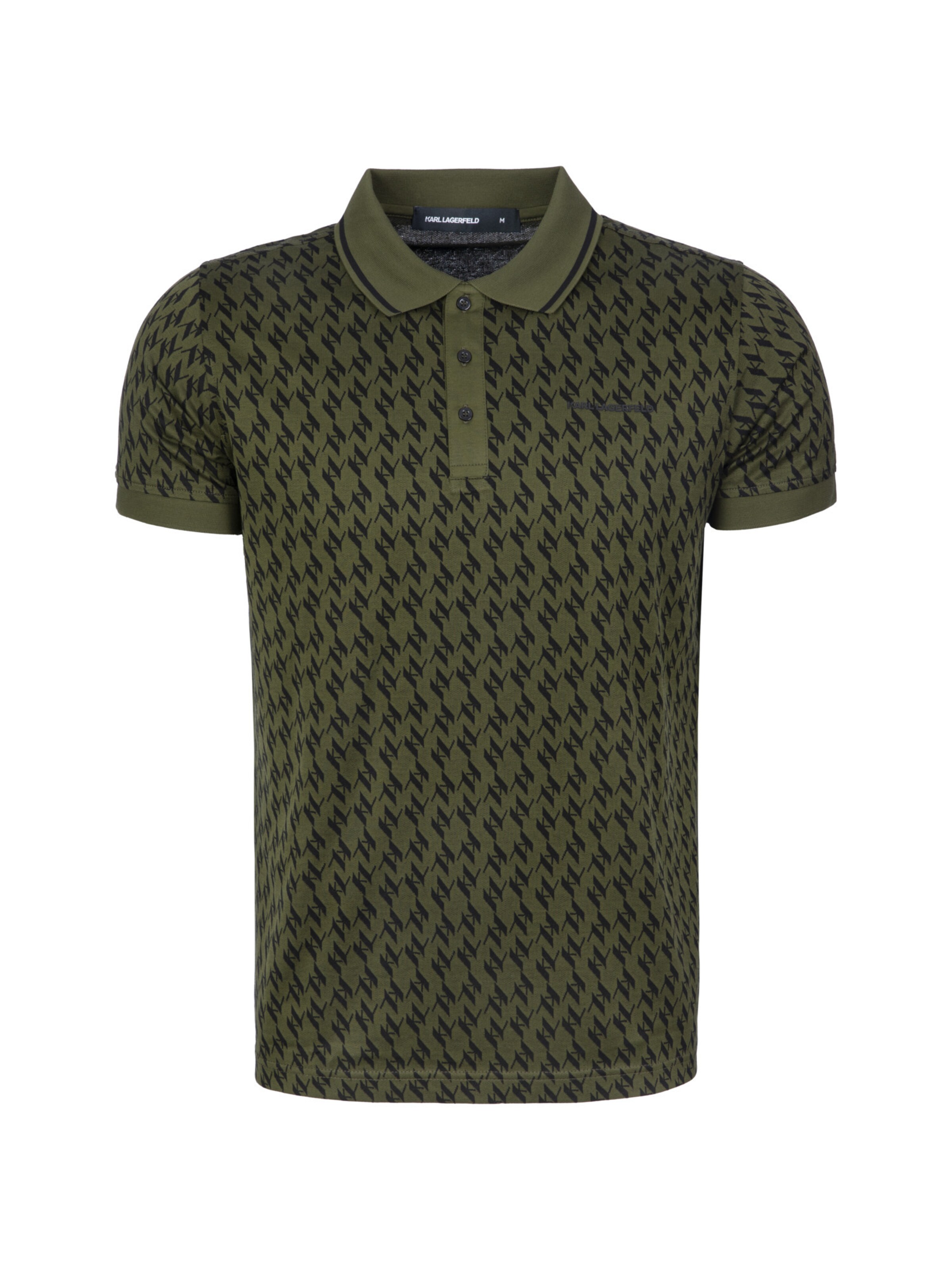 Karl Lagerfeld Camisa em verde / preto, Vista do artigo