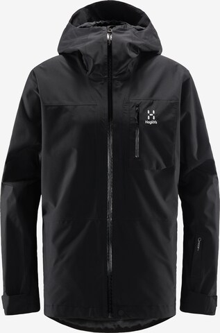 Haglöfs Outdoorjacke 'Lumi' in Schwarz: predná strana