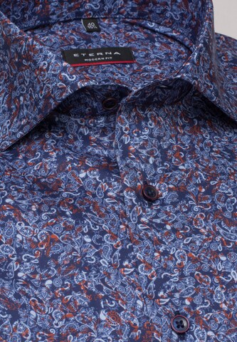 ETERNA Regular fit Button Up Shirt in Blue