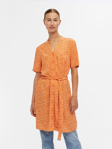 OBJECT Blousejurk 'Ema Elise' in Oranje: voorkant