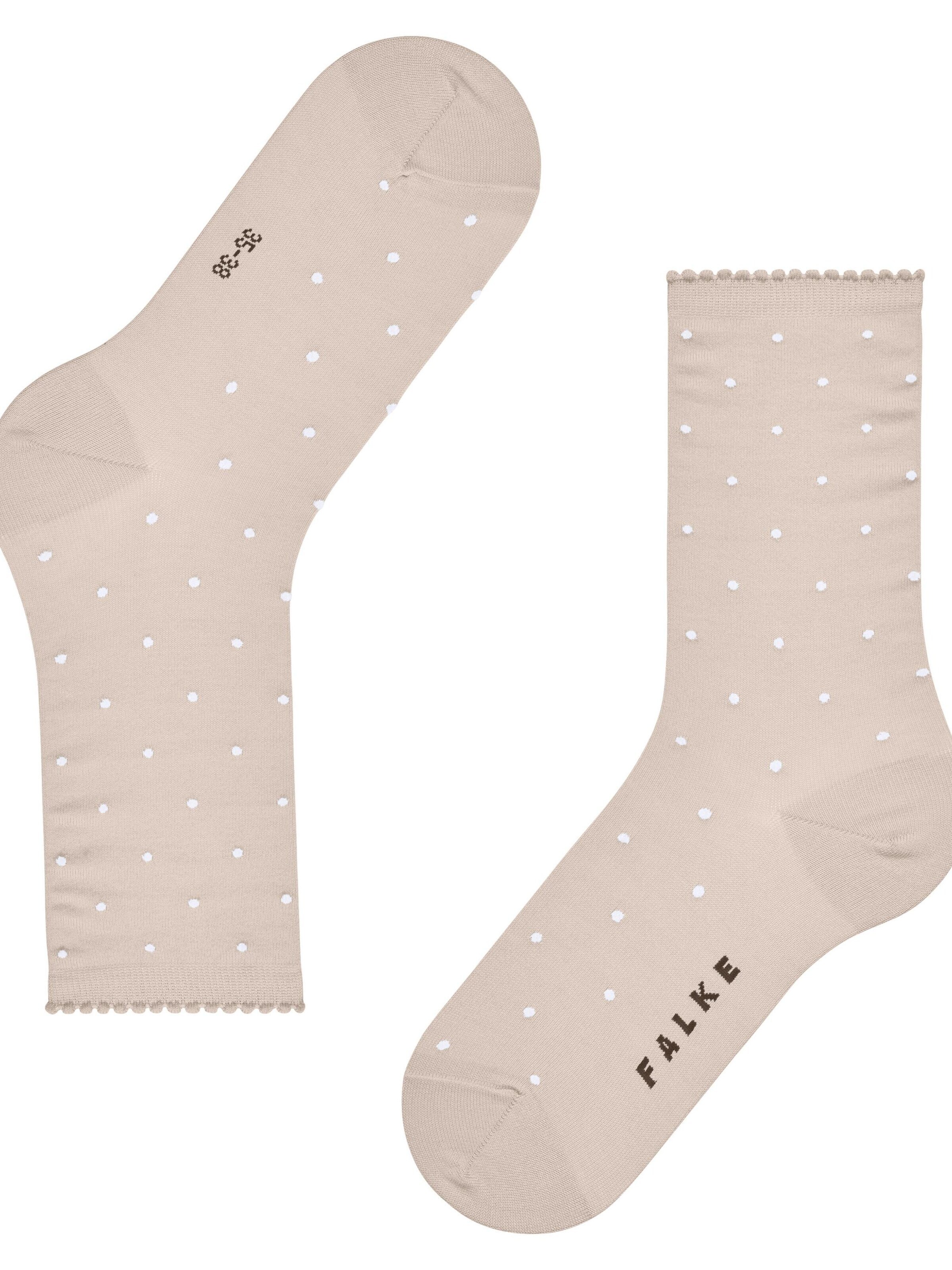 FALKE Socks 'Spike Dot' in Beige