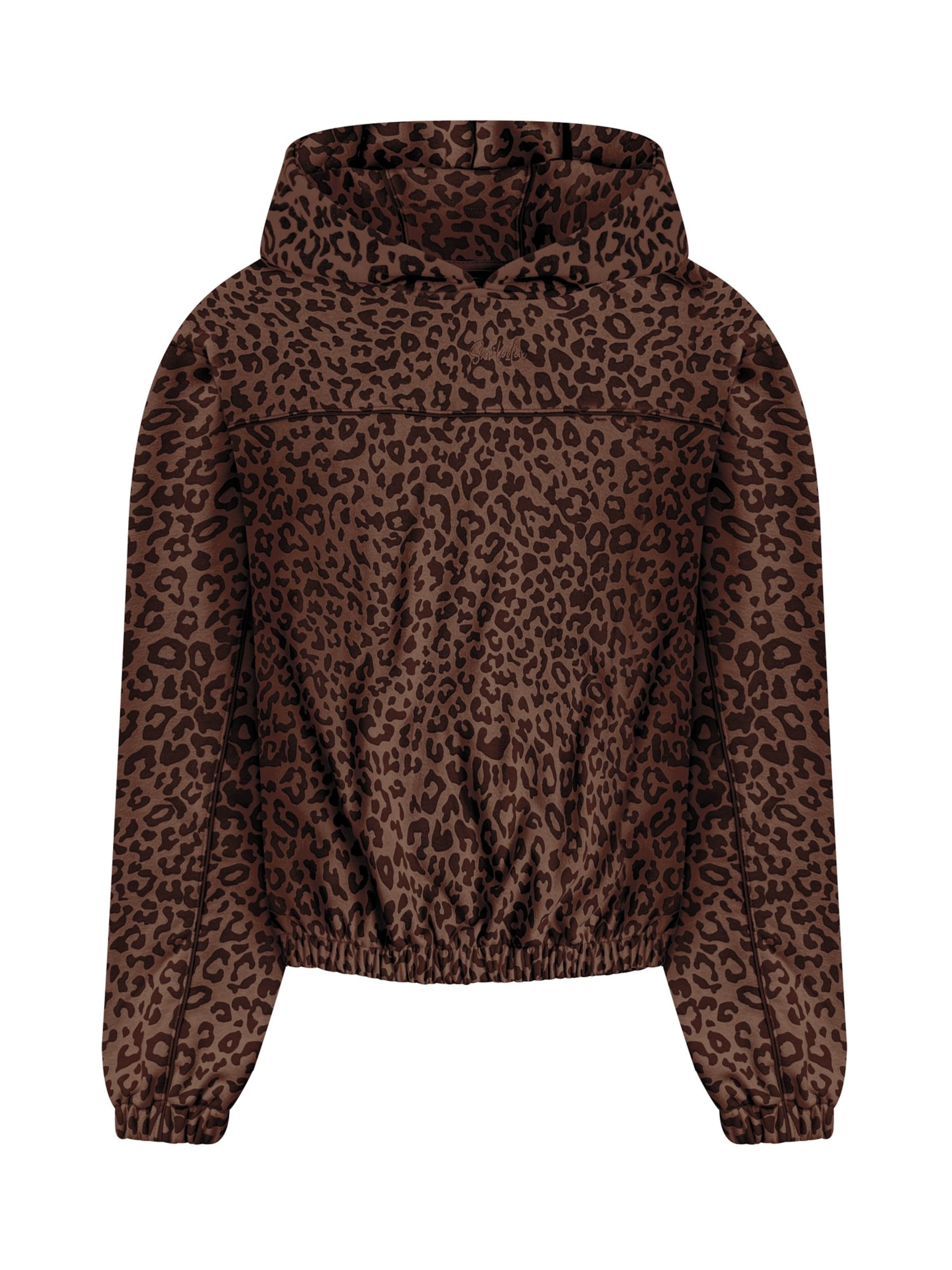 Smilodox Sweatvest in Bruin: voorkant