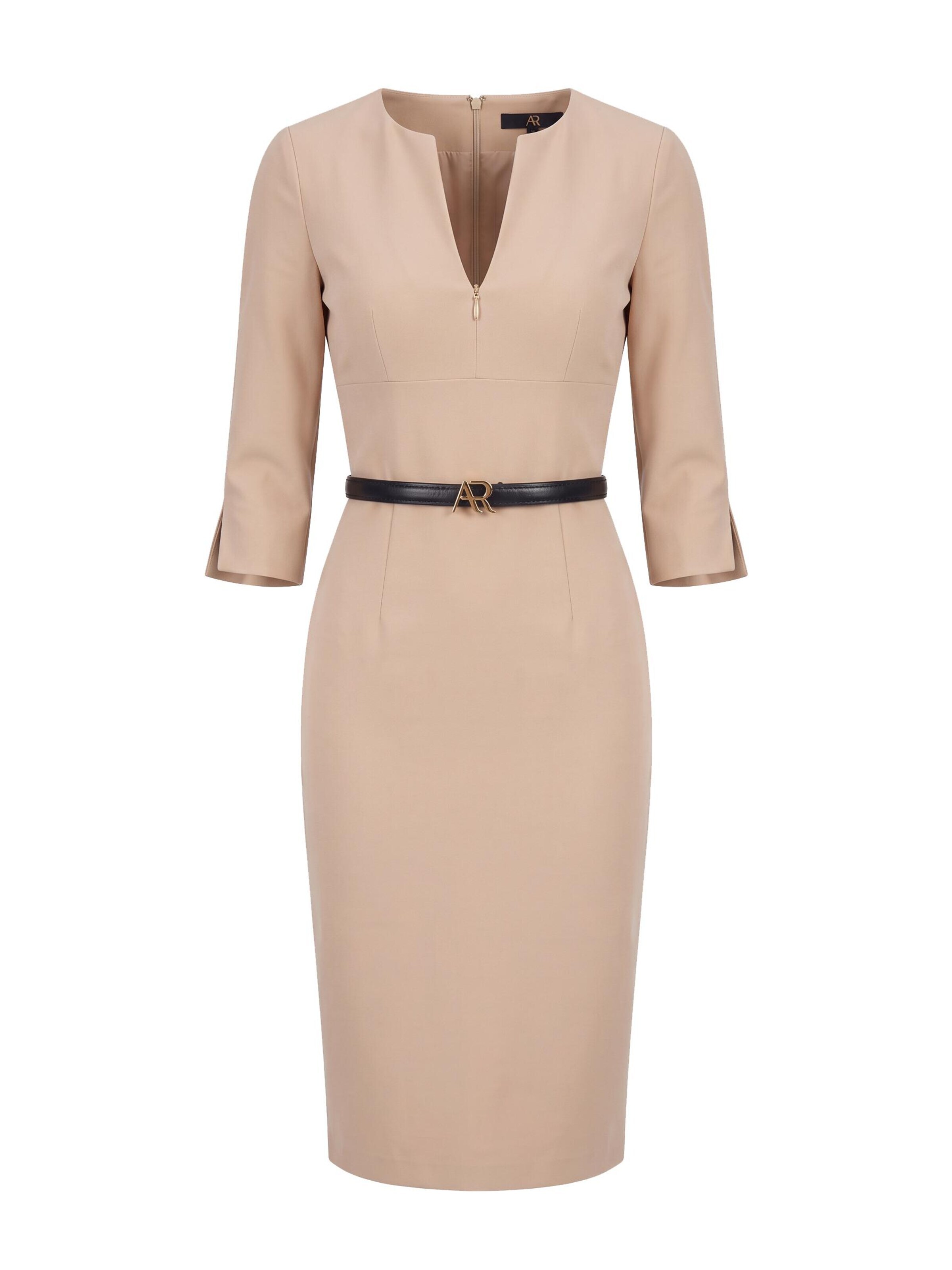 AUDRAY Sheath dress 'the-audray' in Beige