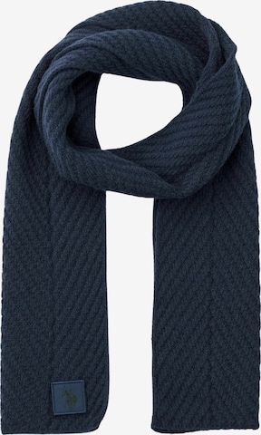 U.S. POLO ASSN. Sjal ' Nico ' i blå: forside