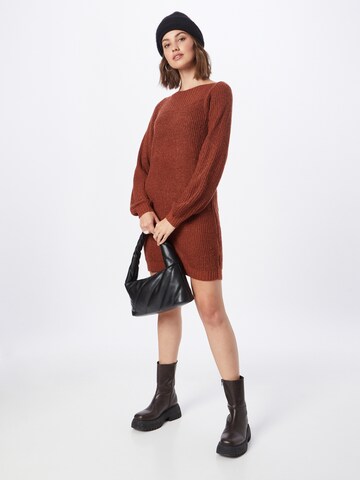 JDY Knitted dress 'Whitney Megan' in Brown