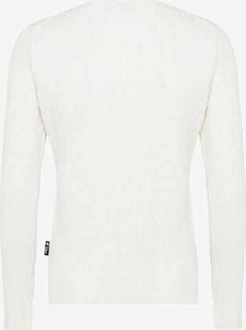 DENIM CULTURE Sweter 'Verla' w kolorze biały