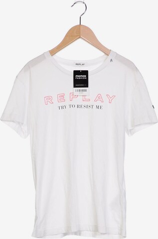 REPLAY T-Shirt S in Weiß: predná strana