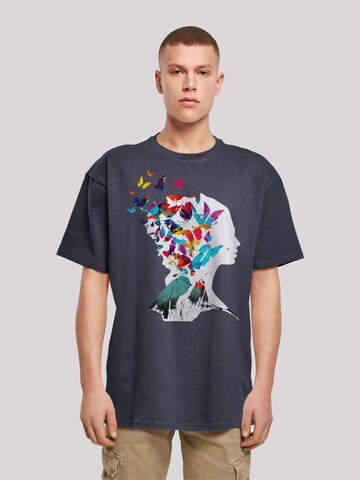 T-Shirt 'Schmetterling' F4NT4STIC en bleu : devant