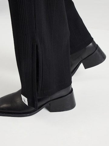 Calvin Klein Jeans Bootcut Hlače | črna barva
