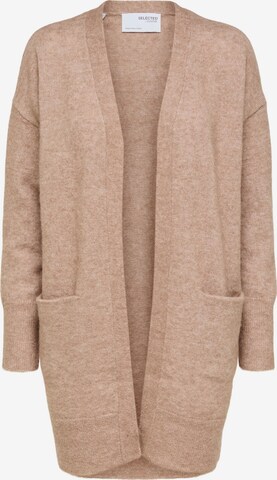 SELECTED FEMME Knit Cardigan 'Lulu' in Beige: front