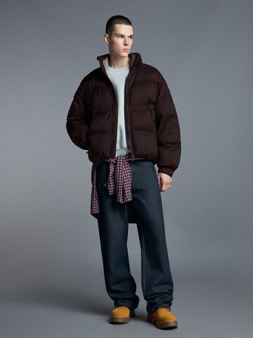 Bershka Winter jacket in Brown
