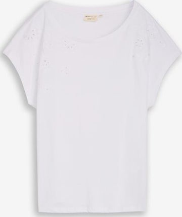 TOM TAILOR T-Shirt in Weiß: Vorderseite