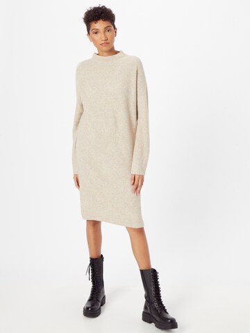 Cartoon Knitted dress in Beige: front