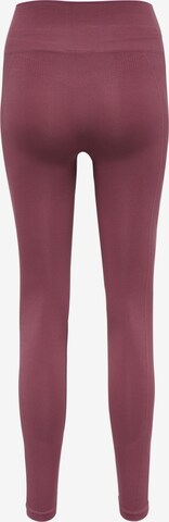 Hummel Skinny Sporthose in Lila