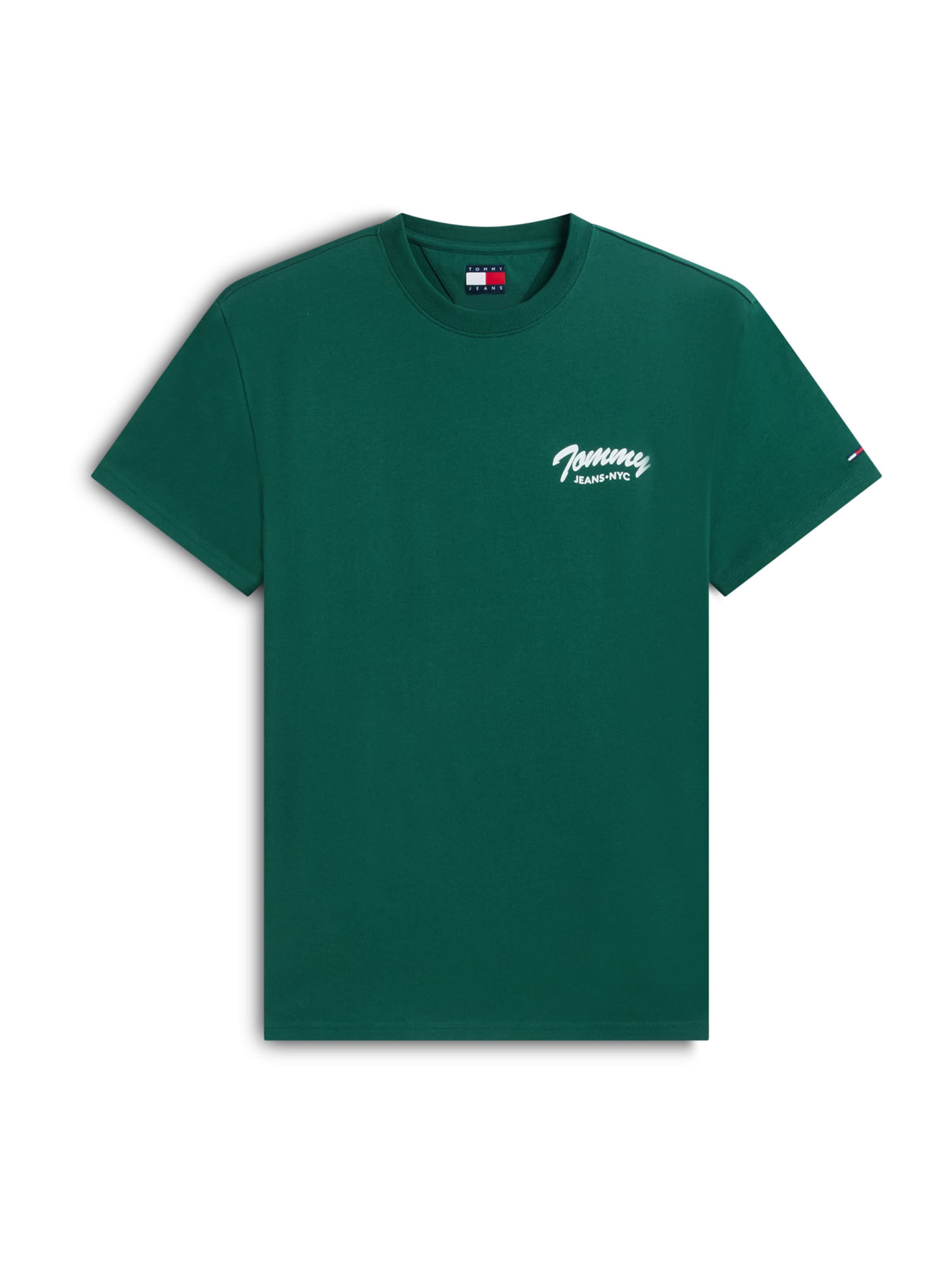 Tommy Jeans Shirt in Groen: voorkant