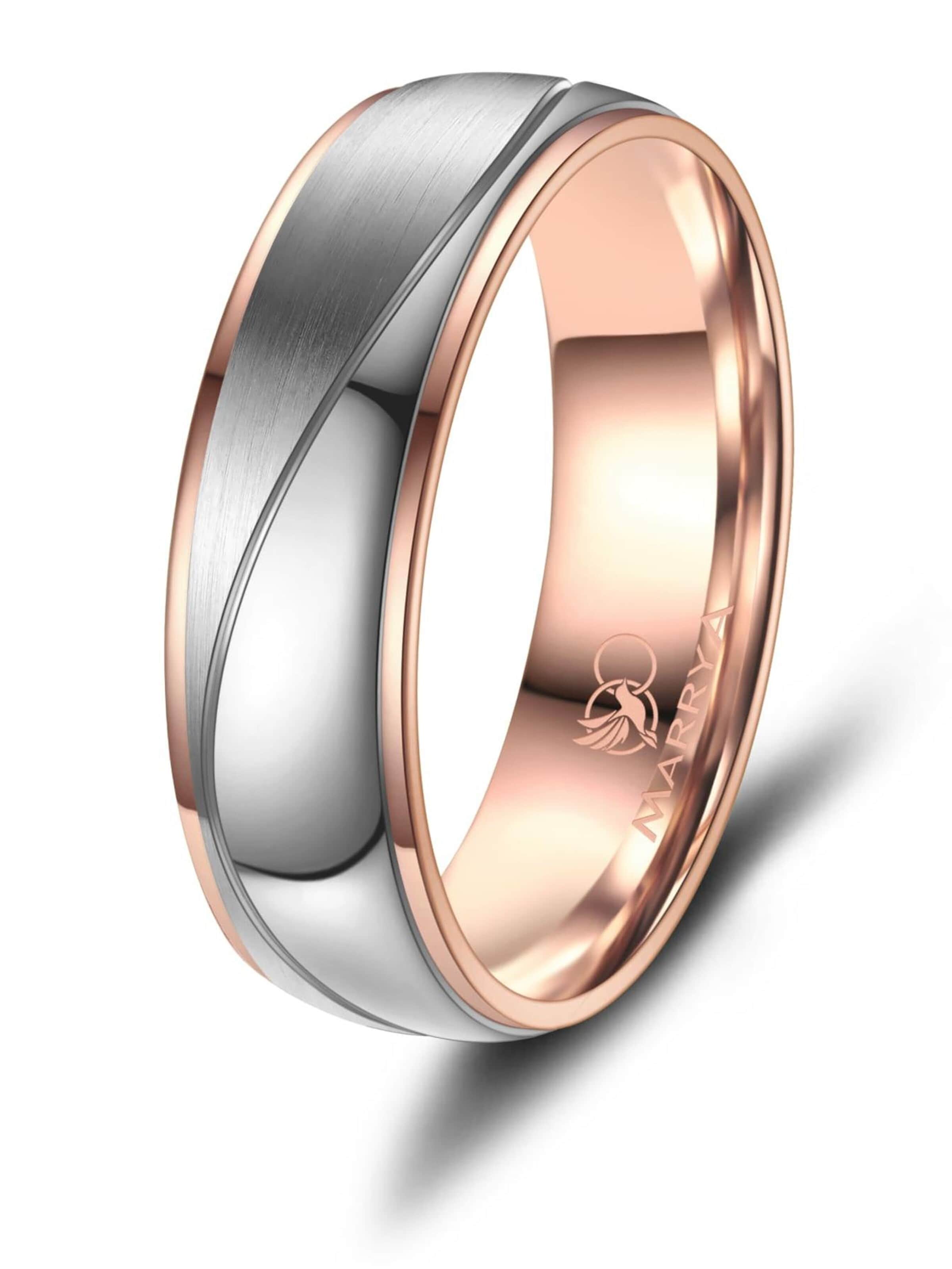 MARRYA Ring 'MARRYA TI-25 Ehering aus Titan' in Zilver: voorkant