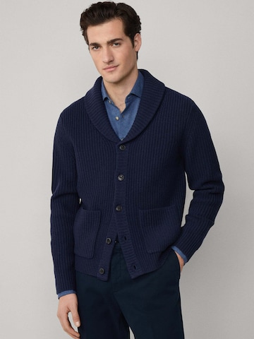 Vestes en maille Hackett London en bleu : devant