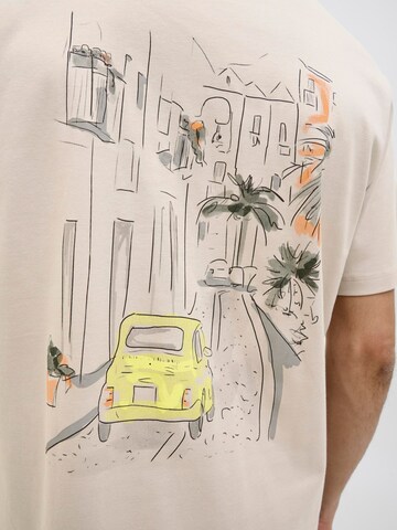 T-Shirt 'Destination' JACK & JONES en gris