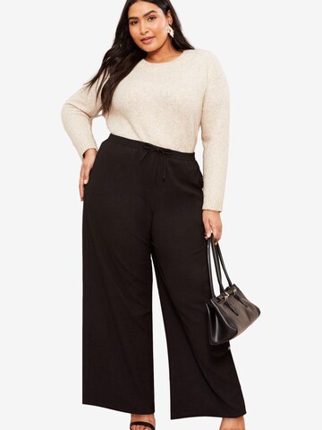 Friends Like These Wide leg Broek in Zwart