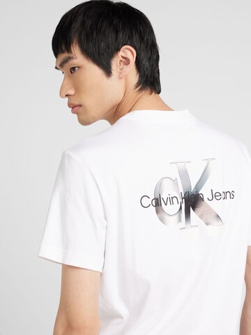 T-Shirt 'EUPHORIC' Calvin Klein Jeans en blanc