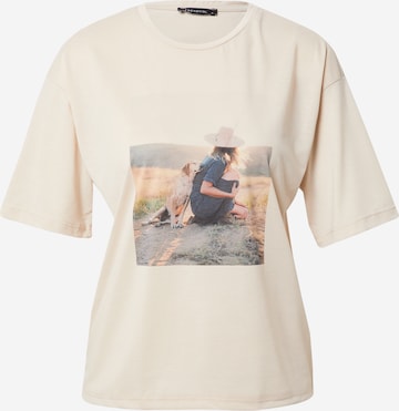 Trendyol T-Shirt in Beige: predná strana