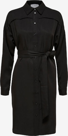 Robe-chemise SELECTED FEMME en noir : devant