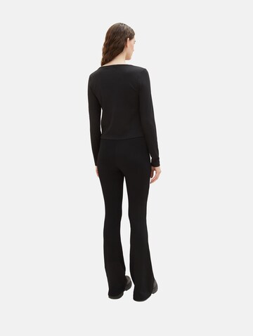 Flared Leggings di TOM TAILOR DENIM in nero