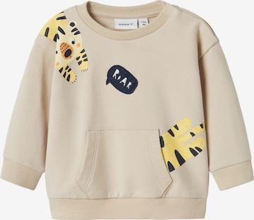 NAME IT Sweatshirt 'NBMHack' in Beige: Vorderseite