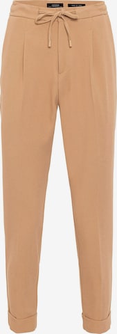 Coupe slim Pantalon Antioch en beige : devant