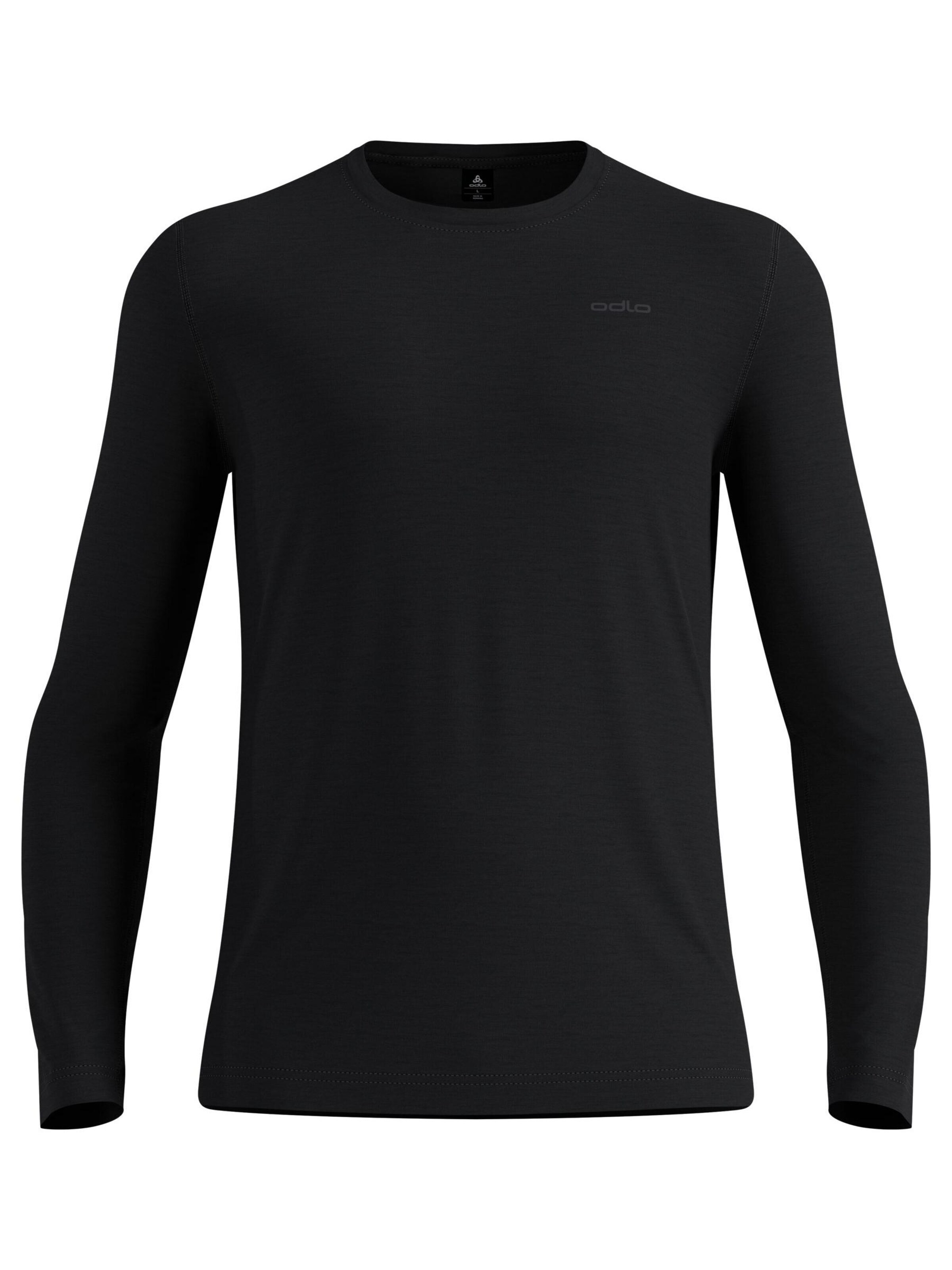 Base layer 'MERINO 160' di ODLO in nero: frontale