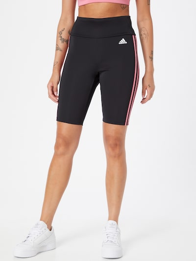 Pantaloni sport ADIDAS PERFORMANCE pe roz / negru / alb, Vizualizare model