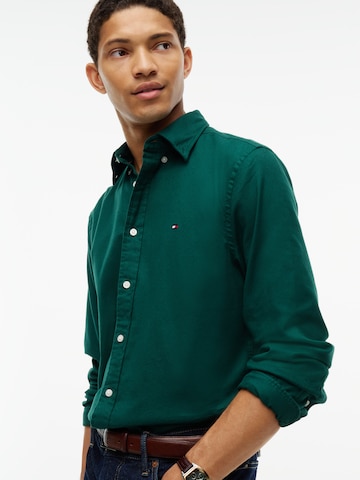TOMMY HILFIGER Comfort Fit Hemd in Grün
