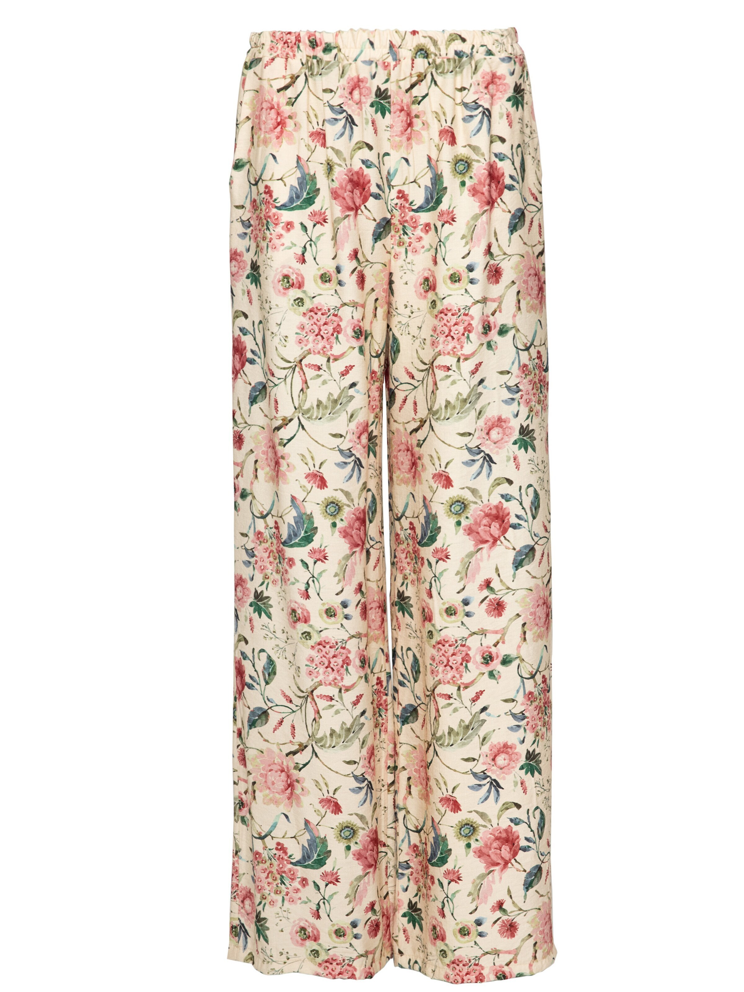 SASSYCLASSY Regular Trousers in Beige: front