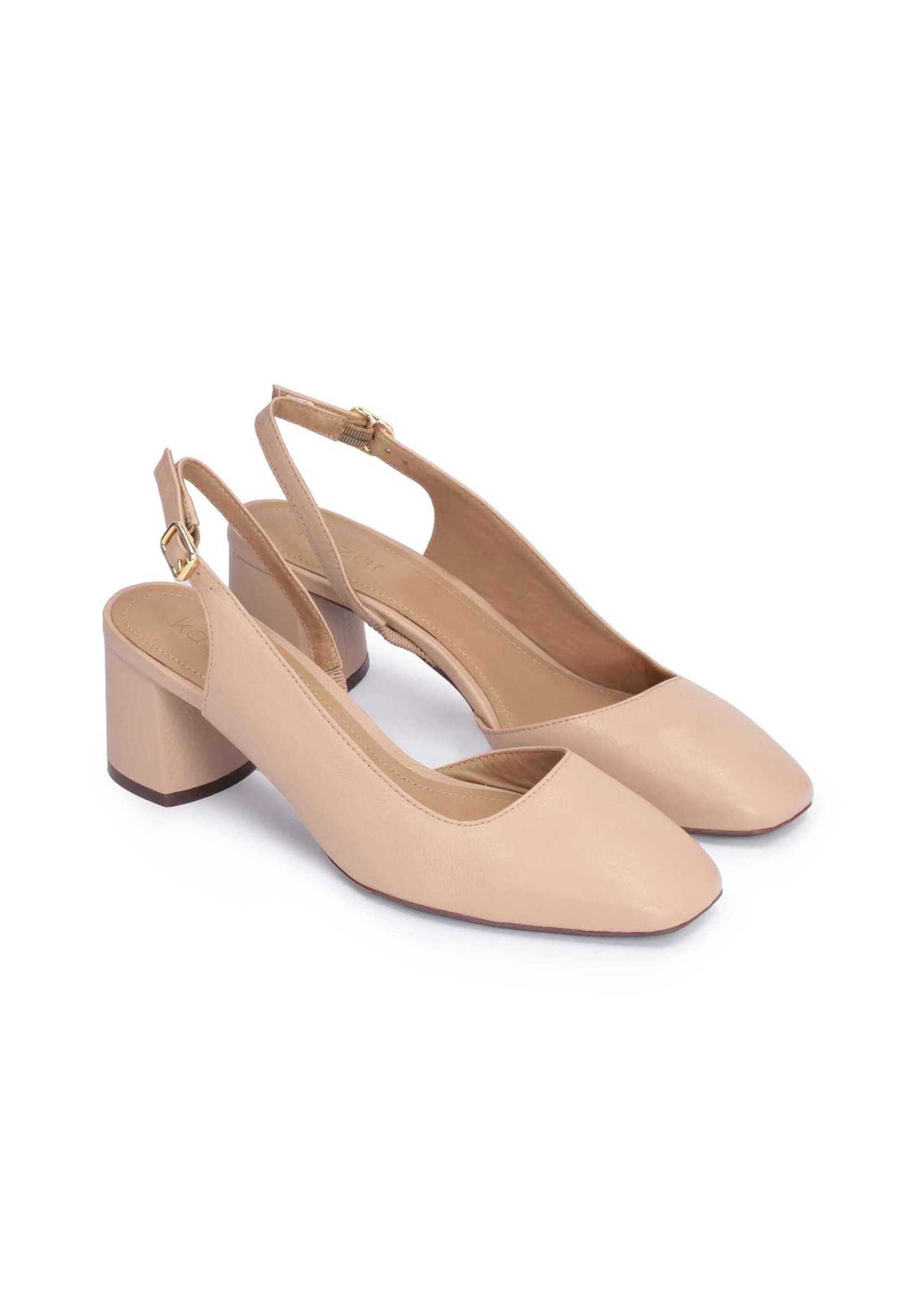 Kazar Slingback Pumps in Beige