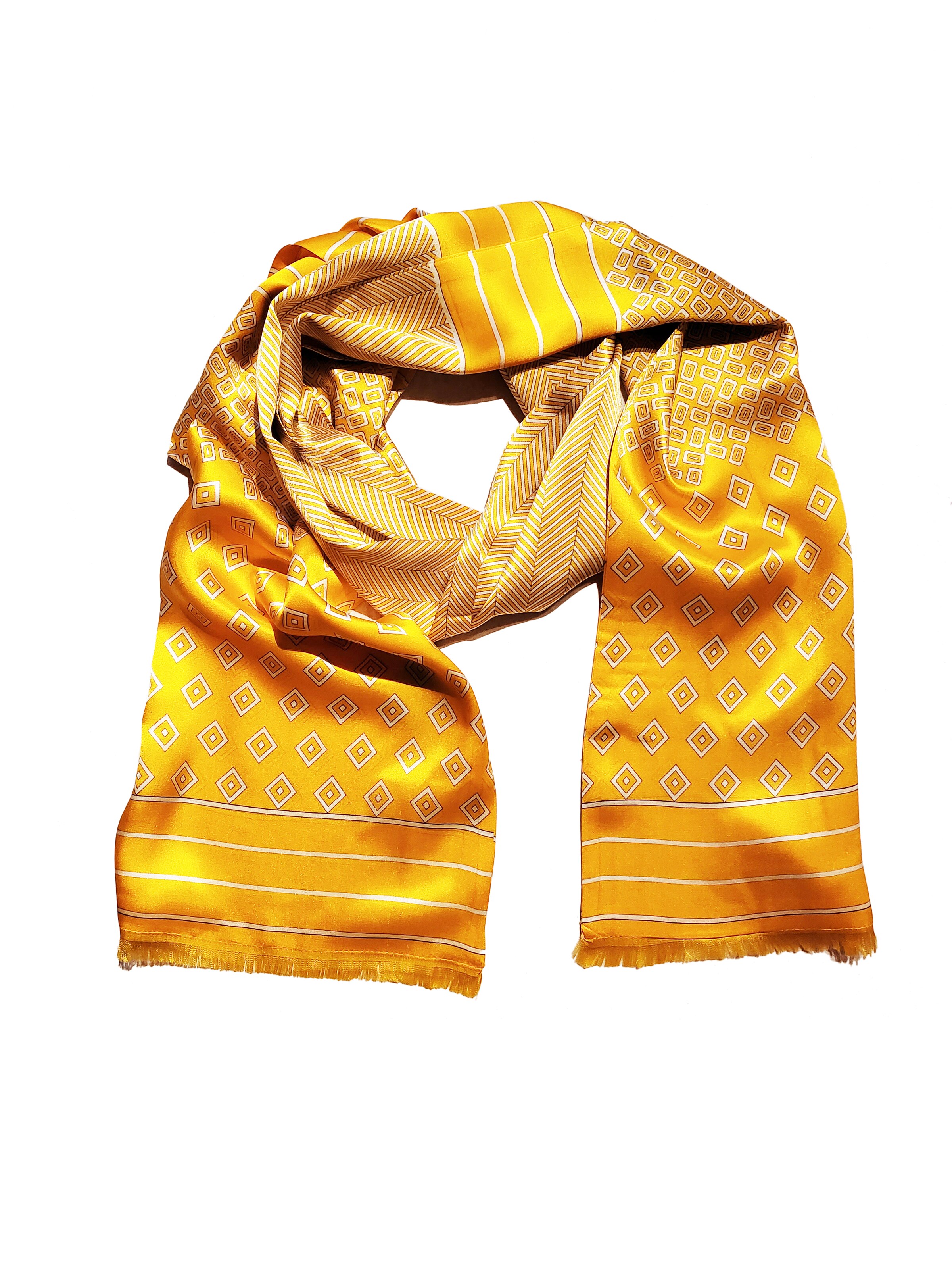 Posh Gear Sjaal 'Seidenschal Satinata' in Geel