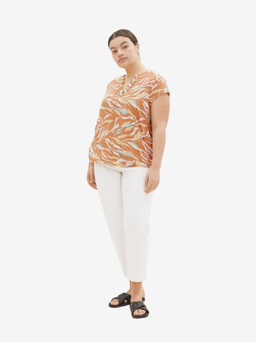 Tom Tailor Women + Bluse in Braun