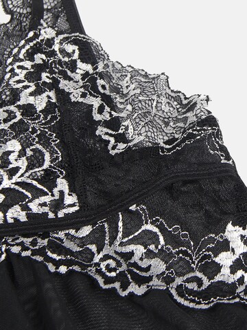 ORGANZA Lingerie Negligee in Black