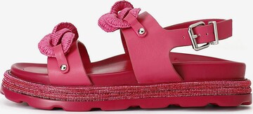 Sandalo di CAFè NOIR in rosa: frontale