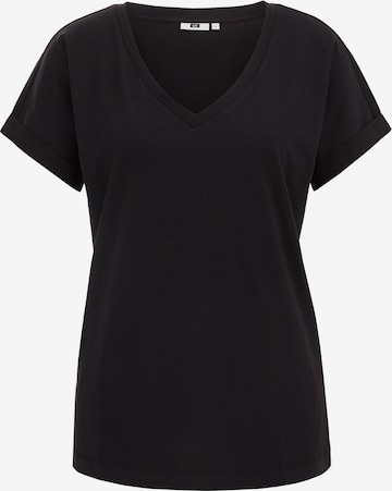 T-shirt WE Fashion en noir : devant