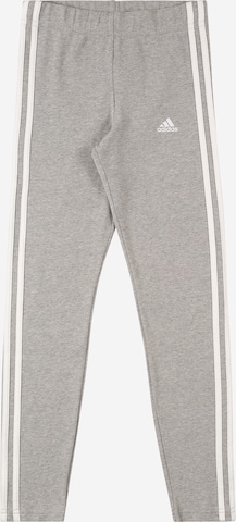 ADIDAS SPORTSWEAR - Pantalón deportivo 'Essentials 3-Stripes' en gris: frente