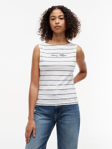 Top di TOMMY HILFIGER in bianco: frontale