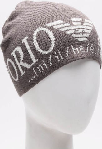Emporio Armani Hat & Cap in XS-XL in Grey: front