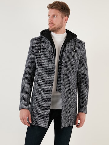 Buratti Winter Coat in Blue: front