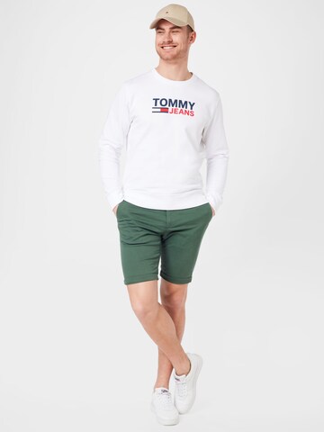 Tommy Jeans Mikina – bílá