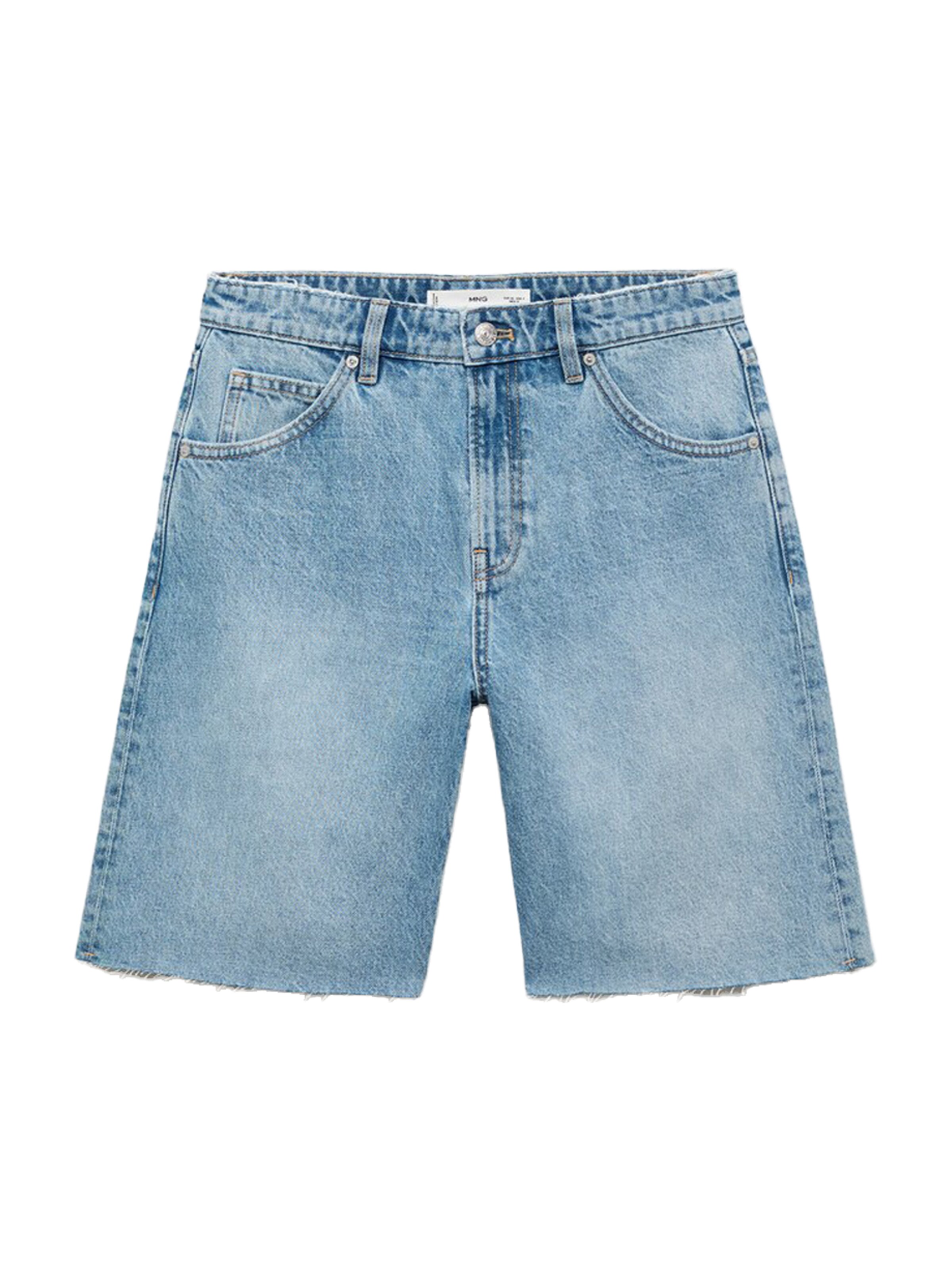 MANGO Regular Shorts 'ANNE' in Blau: Vorderseite