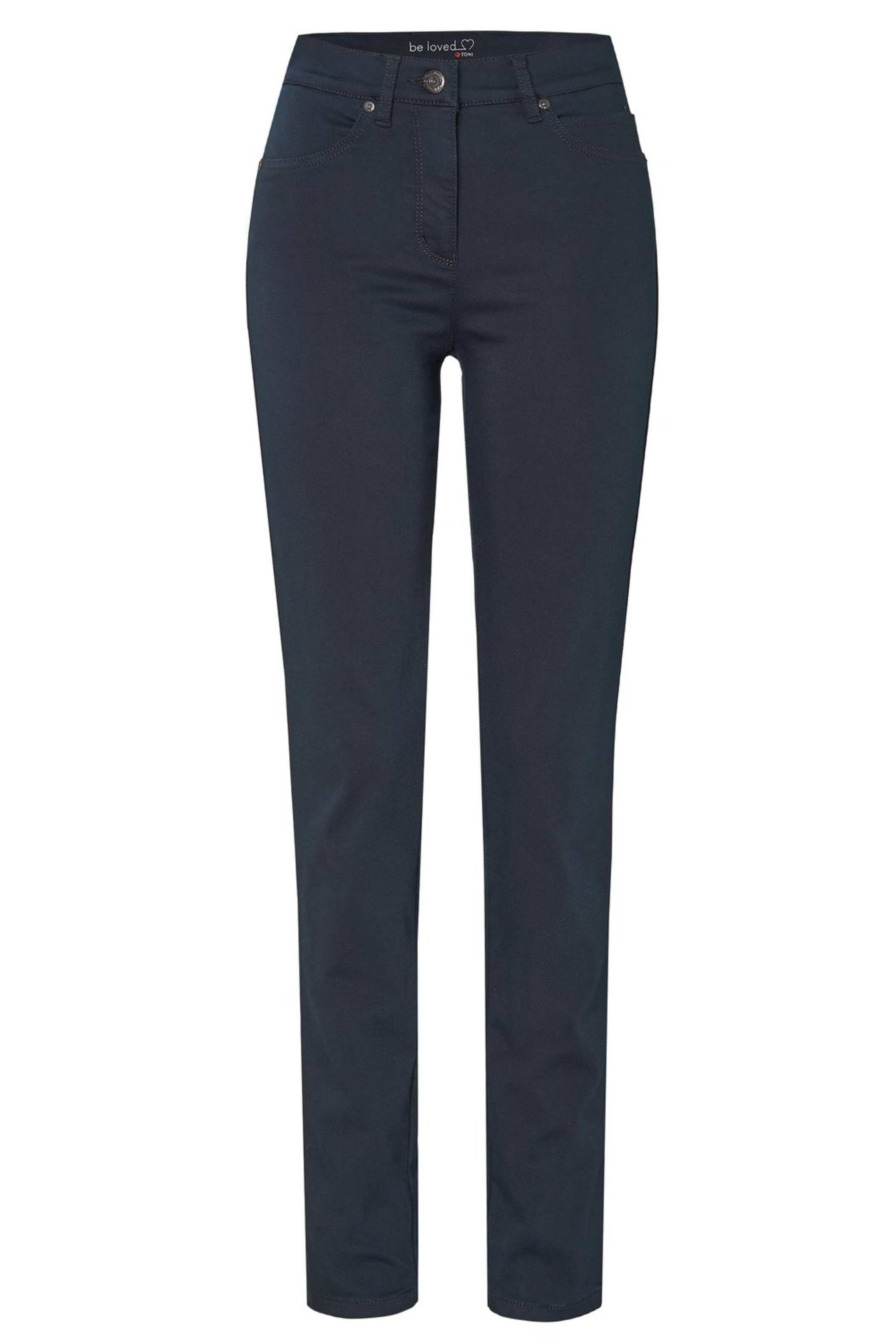 TONI Slim fit Trousers in Blue: front